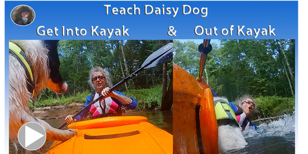 Teach Dog to Get In and OUt of Kayak