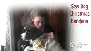 Sew Christmas Dog Bandana