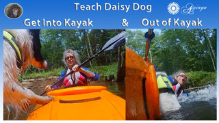 Teach Dog to Get in & get out of kayak with you